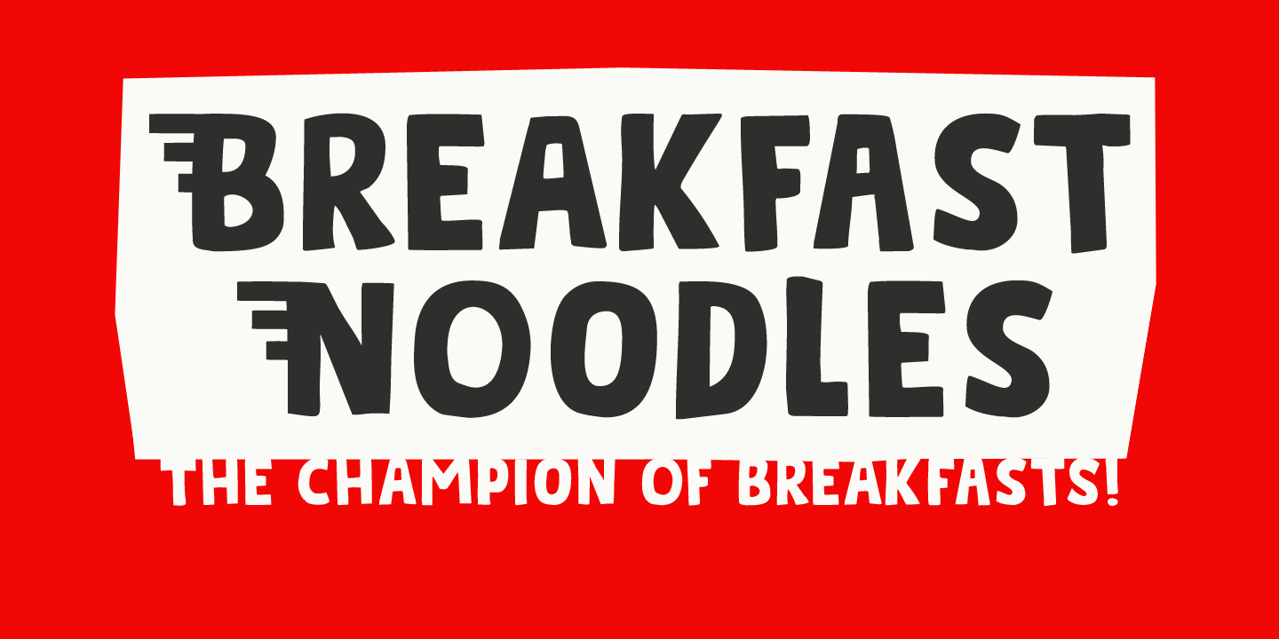 Police Breakfast Noodles